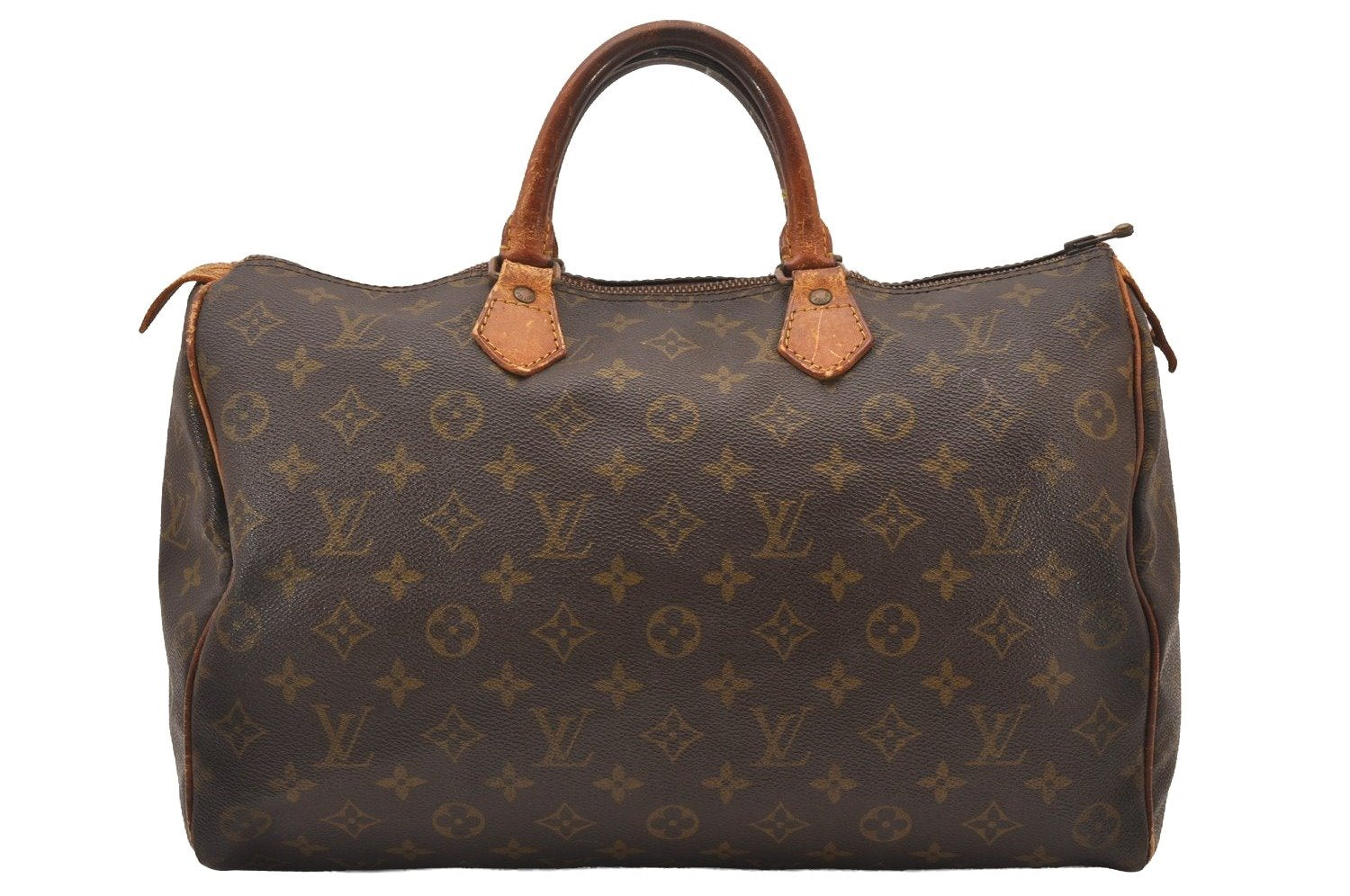 Authentic Louis Vuitton Monogram Speedy 35 Hand Boston Bag Old Model LV 1498I