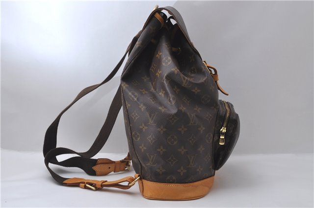 Authentic Louis Vuitton Monogram Montsouris GM Backpack M51135 LV 1500D