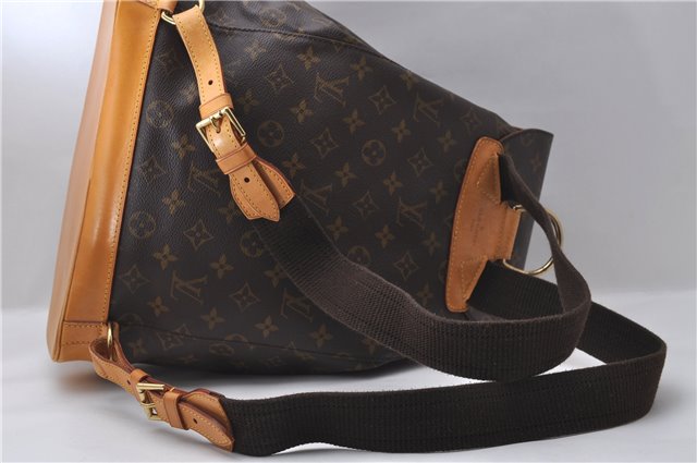 Authentic Louis Vuitton Monogram Montsouris GM Backpack M51135 LV 1500D