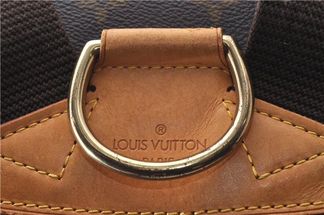 Authentic Louis Vuitton Monogram Montsouris GM Backpack M51135 LV 1500D