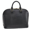 Authentic Louis Vuitton Epi Alma PM Hand Bag Black M40302 LV 1501E