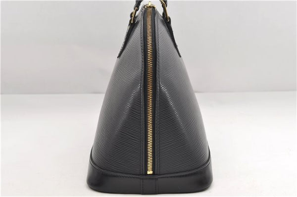 Authentic Louis Vuitton Epi Alma PM Hand Bag Black M40302 LV 1501E