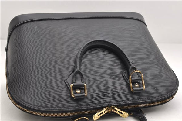 Authentic Louis Vuitton Epi Alma PM Hand Bag Black M40302 LV 1501E
