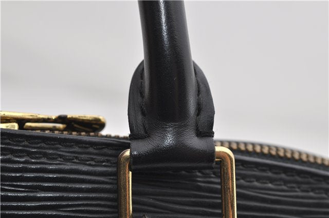 Authentic Louis Vuitton Epi Alma PM Hand Bag Black M40302 LV 1501E