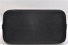 Authentic Louis Vuitton Epi Alma PM Hand Bag Black M40302 LV 1501E