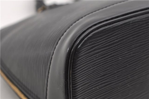 Authentic Louis Vuitton Epi Alma PM Hand Bag Black M40302 LV 1501E