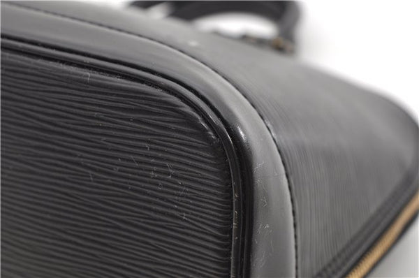 Authentic Louis Vuitton Epi Alma PM Hand Bag Black M40302 LV 1501E