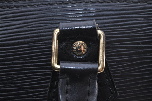 Authentic Louis Vuitton Epi Alma PM Hand Bag Black M40302 LV 1501E