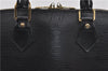 Authentic Louis Vuitton Epi Alma PM Hand Bag Black M40302 LV 1501E