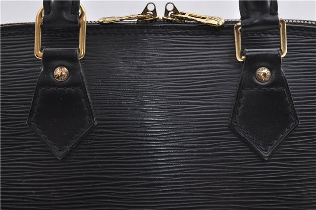 Authentic Louis Vuitton Epi Alma PM Hand Bag Black M40302 LV 1501E