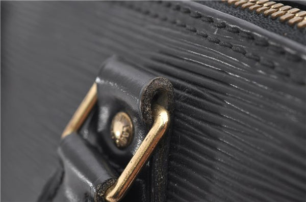 Authentic Louis Vuitton Epi Alma PM Hand Bag Black M40302 LV 1501E