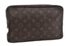 Auth Louis Vuitton Monogram Trousse Toilette 28 Clutch Hand Bag M47522 LV 1501I