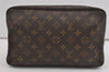 Auth Louis Vuitton Monogram Trousse Toilette 28 Clutch Hand Bag M47522 LV 1501I