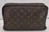 Auth Louis Vuitton Monogram Trousse Toilette 28 Clutch Hand Bag M47522 LV 1501I