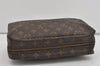 Auth Louis Vuitton Monogram Trousse Toilette 28 Clutch Hand Bag M47522 LV 1501I