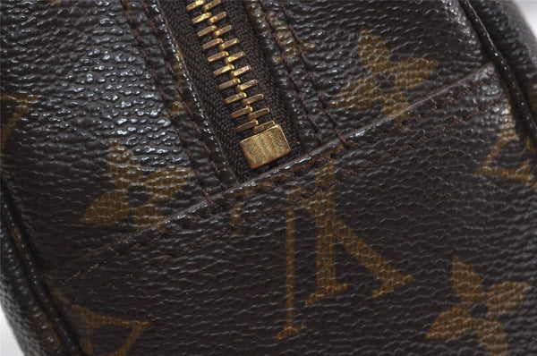 Auth Louis Vuitton Monogram Trousse Toilette 28 Clutch Hand Bag M47522 LV 1501I