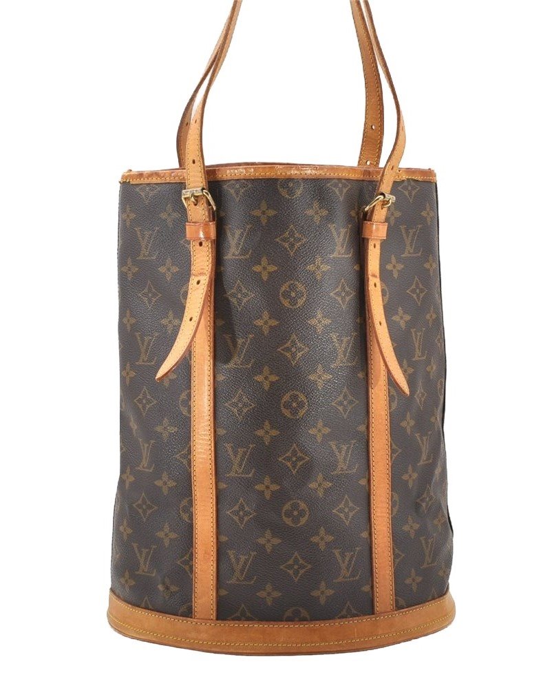 Authentic Louis Vuitton Monogram Bucket GM Shoulder Tote Bag M42236 LV 1502I