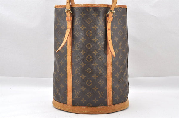 Authentic Louis Vuitton Monogram Bucket GM Shoulder Tote Bag M42236 LV 1502I
