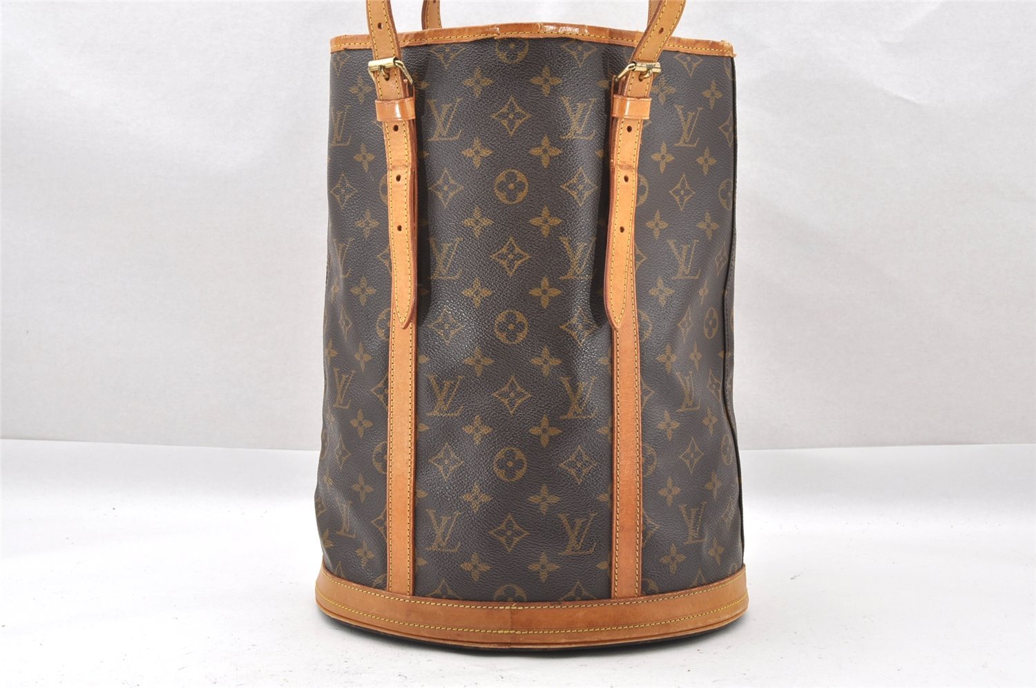 Authentic Louis Vuitton Monogram Bucket GM Shoulder Tote Bag M42236 LV 1502I