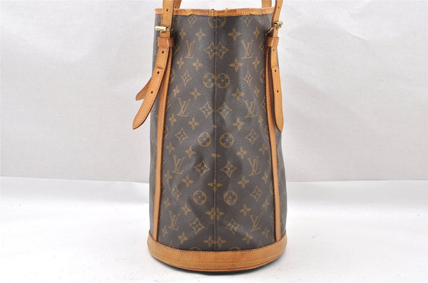 Authentic Louis Vuitton Monogram Bucket GM Shoulder Tote Bag M42236 LV 1502I