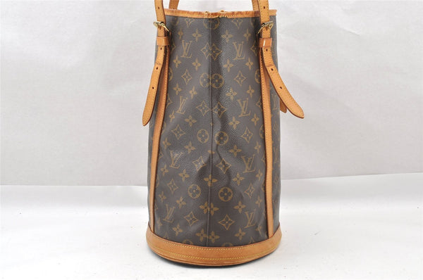 Authentic Louis Vuitton Monogram Bucket GM Shoulder Tote Bag M42236 LV 1502I
