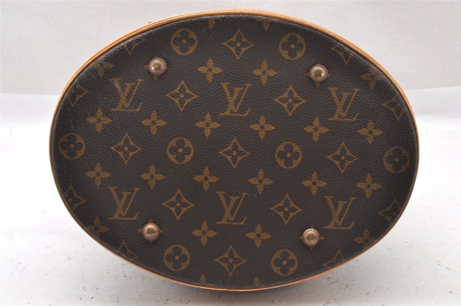 Authentic Louis Vuitton Monogram Bucket GM Shoulder Tote Bag M42236 LV 1502I