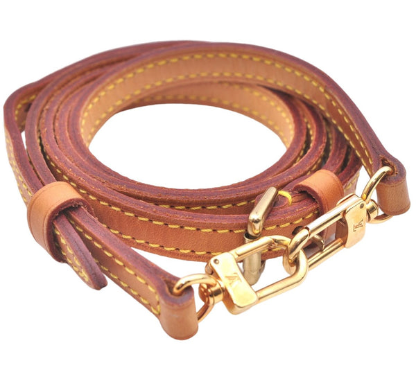 Authentic Louis Vuitton Leather Shoulder Strap Beige 38.2-45.3" LV 1503E
