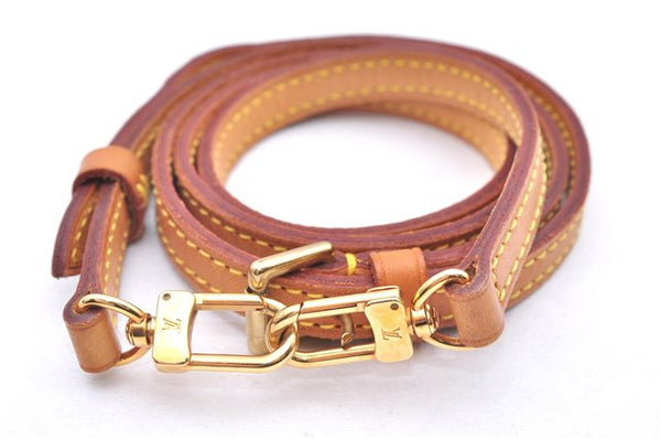 Authentic Louis Vuitton Leather Shoulder Strap Beige 38.2-45.3" LV 1503E