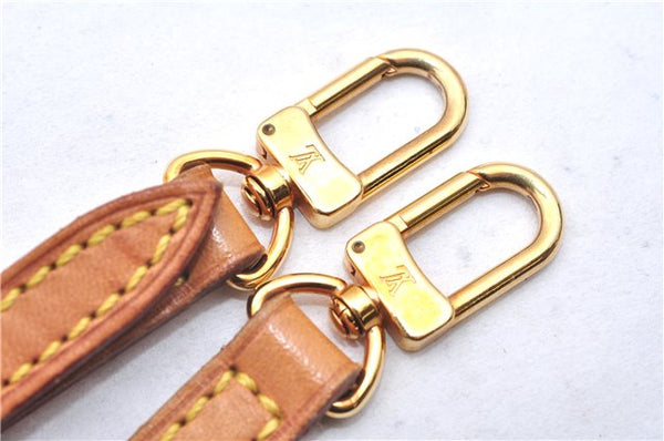 Authentic Louis Vuitton Leather Shoulder Strap Beige 38.2-45.3" LV 1503E