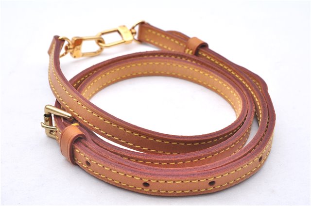 Authentic Louis Vuitton Leather Shoulder Strap Beige 38.2-45.3