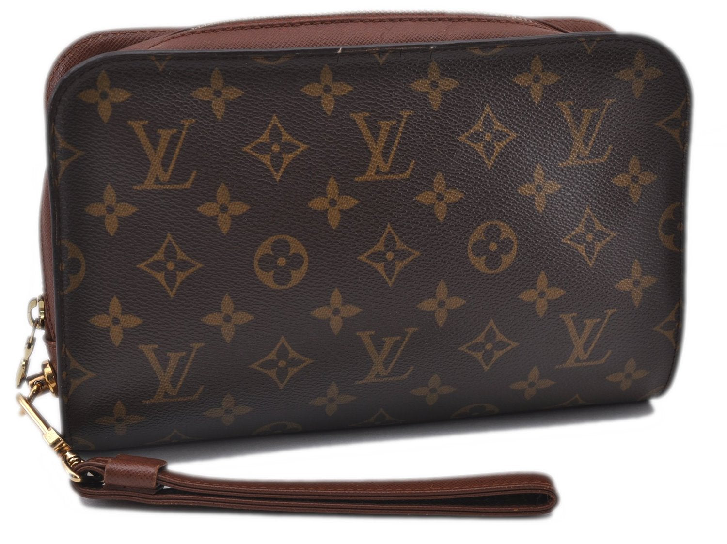 Authentic Louis Vuitton Monogram Orsay Clutch Hand Bag Purse M51790 LV 1503F