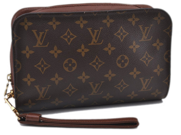 Authentic Louis Vuitton Monogram Orsay Clutch Hand Bag Purse M51790 LV 1503F