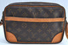 Authentic Louis Vuitton Monogram Trocadero 23 Shoulder Cross Bag M51276 LV 1505H