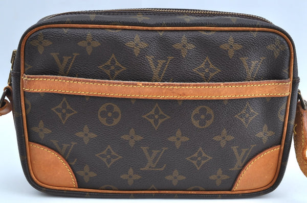 Authentic Louis Vuitton Monogram Trocadero 23 Shoulder Cross Bag M51276 LV 1505H