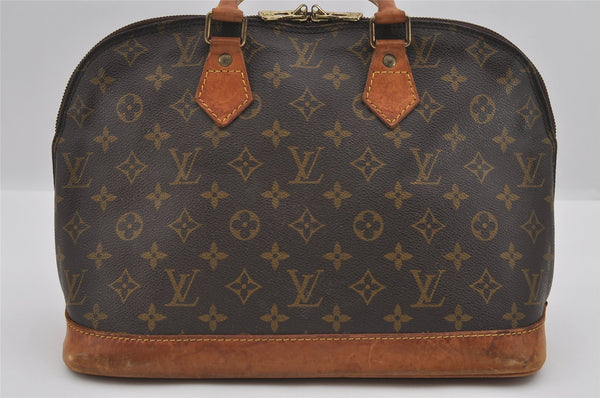 Authentic Louis Vuitton Monogram Alma Hand Bag Purse M51130 LV 1505I