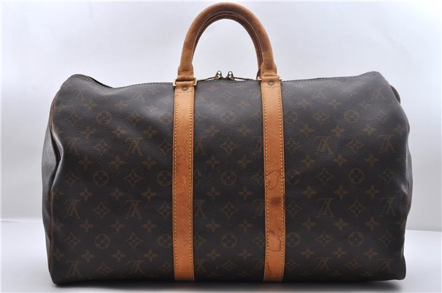 Authentic Louis Vuitton Monogram Keepall 45 Boston Bag M41428 LV 1507D