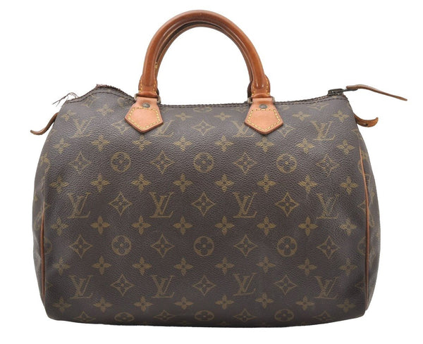 Authentic Louis Vuitton Monogram Speedy 30 Hand Boston Bag Old Model LV 1508I