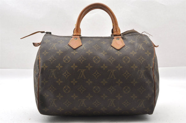 Authentic Louis Vuitton Monogram Speedy 30 Hand Boston Bag Old Model LV 1508I