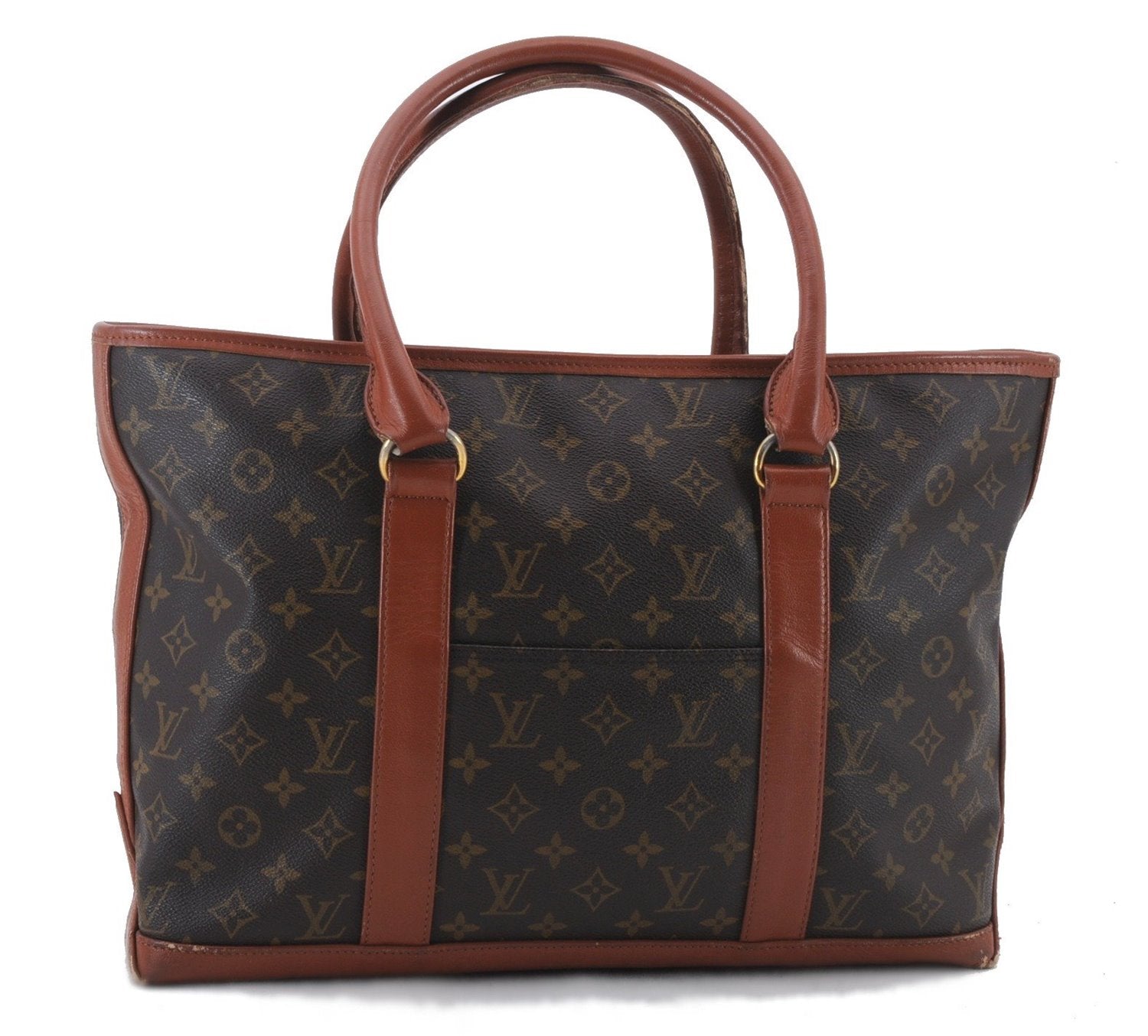 Auth Louis Vuitton Monogram Sac Weekend PM Vintage Tote Hand Bag M42425 LV 1509D