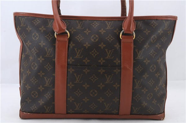 Auth Louis Vuitton Monogram Sac Weekend PM Vintage Tote Hand Bag M42425 LV 1509D