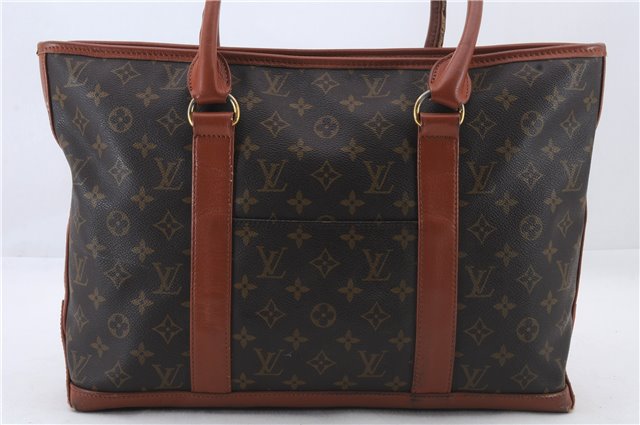 Auth Louis Vuitton Monogram Sac Weekend PM Vintage Tote Hand Bag M42425 LV 1509D