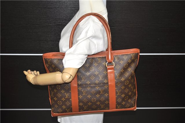 Auth Louis Vuitton Monogram Sac Weekend PM Vintage Tote Hand Bag M42425 LV 1509D