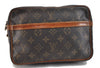 Authentic Louis Vuitton Monogram Compiegne 23 Clutch Hand Bag M51847 LV 1512D