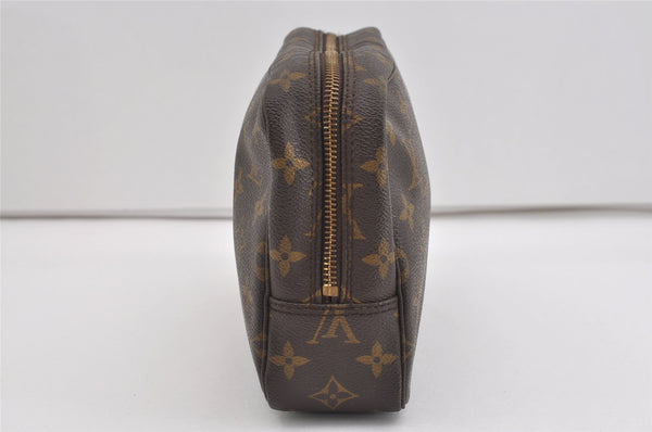 Auth Louis Vuitton Monogram Trousse Toilette 23 Clutch Hand Bag M47524 LV 1512I