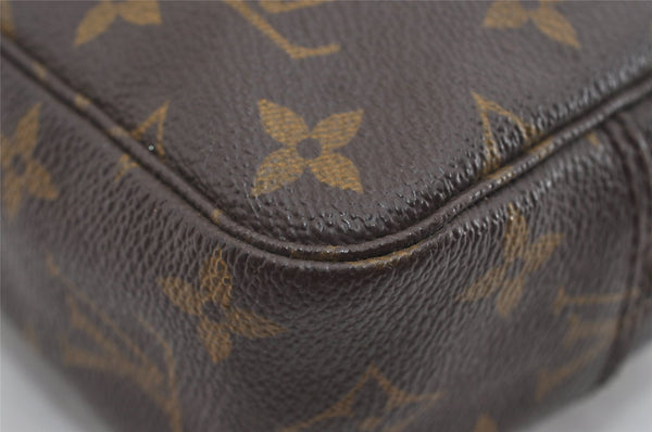 Auth Louis Vuitton Monogram Trousse Toilette 23 Clutch Hand Bag M47524 LV 1512I