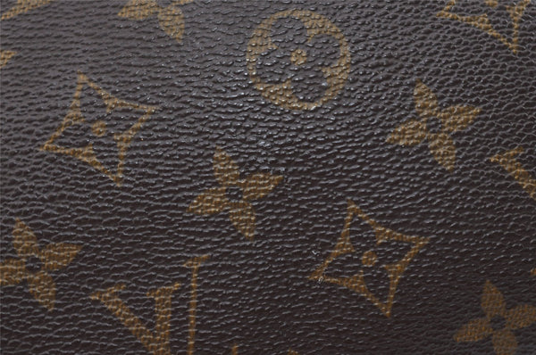 Auth Louis Vuitton Monogram Trousse Toilette 23 Clutch Hand Bag M47524 LV 1512I