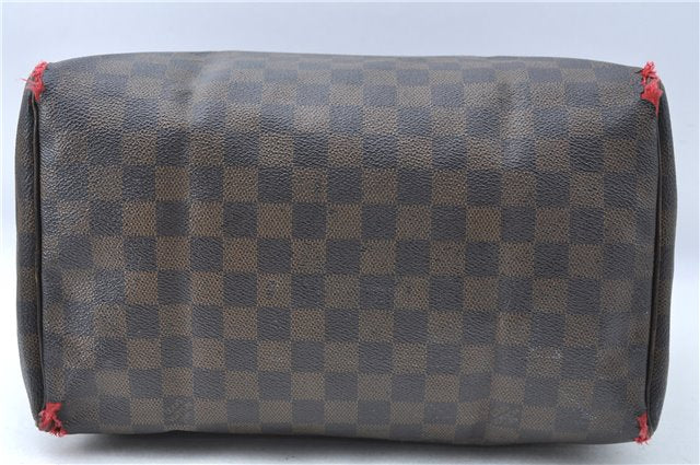 Authentic Louis Vuitton Damier Speedy 30 Hand Boston Bag N41364 LV Junk 1513B