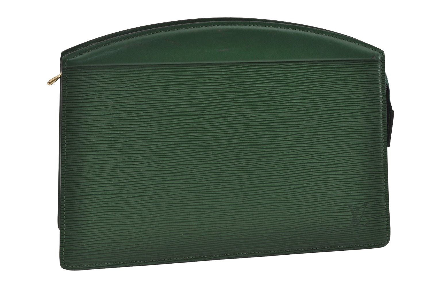 Authentic Louis Vuitton Epi Trousse Crete Clutch Bag Green M48407 LV Junk 1513I