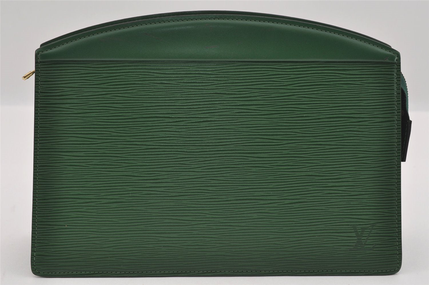 Authentic Louis Vuitton Epi Trousse Crete Clutch Bag Green M48407 LV Junk 1513I