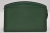 Authentic Louis Vuitton Epi Trousse Crete Clutch Bag Green M48407 LV Junk 1513I
